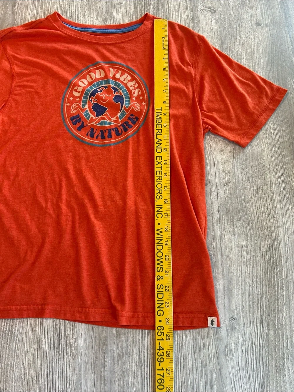Cotopaxi Orange Good Vibes by Nature graphic short sleeve unisex kids t-shirt XL